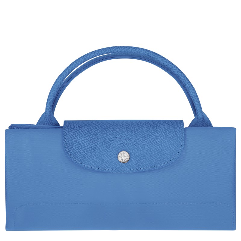 Longchamp Le Pliage Green M Travel Bag Cornflower | 50231-AHNE