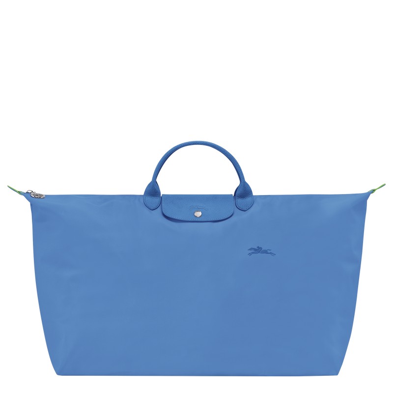 Longchamp Le Pliage Green M Travel Bag Cornflower | 50231-AHNE