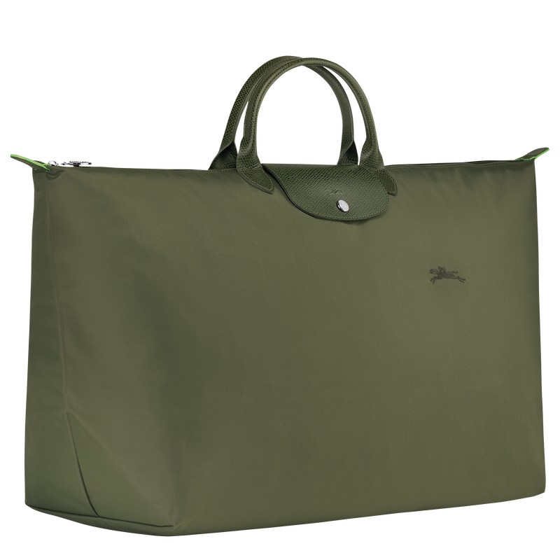 Longchamp Le Pliage Green M Travel Bag Forest | 64893-JHNZ