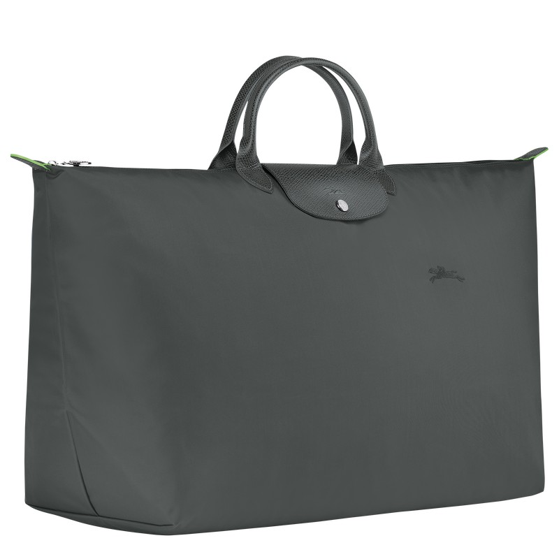 Longchamp Le Pliage Green M Travel Bag Graphite | 86214-TOBE