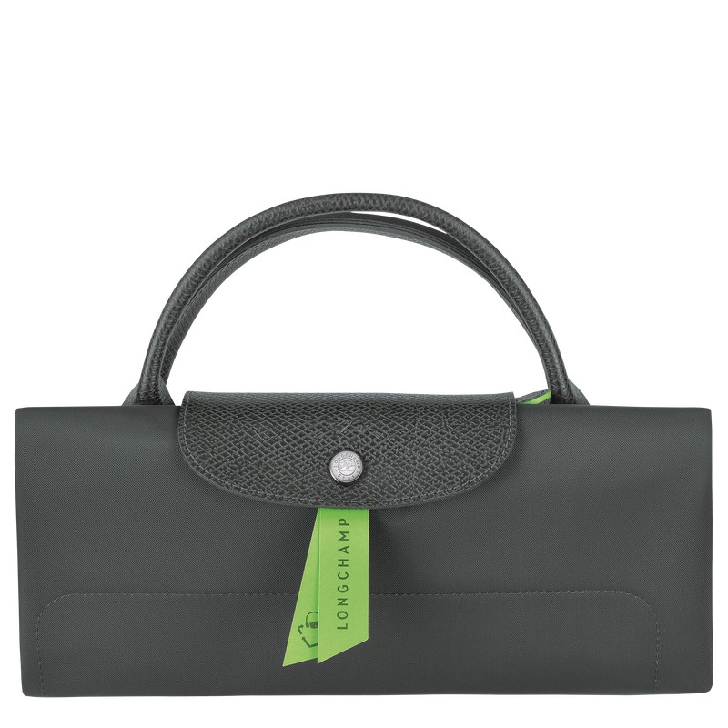 Longchamp Le Pliage Green M Travel Bag Graphite | 86214-TOBE