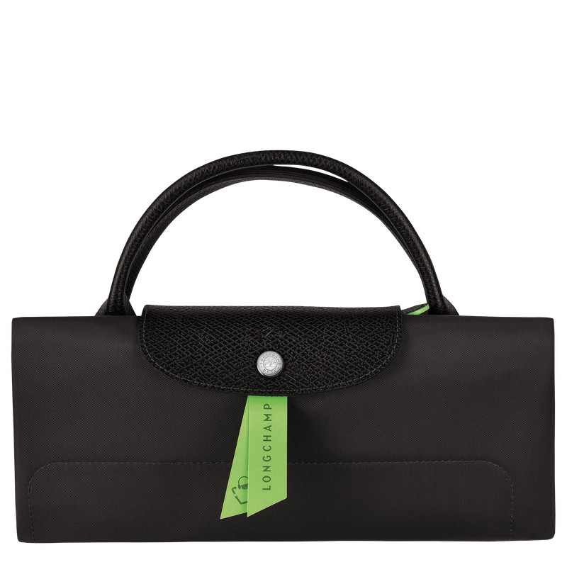 Longchamp Le Pliage Green M Travel Bag Siyah | 20649-GPJV