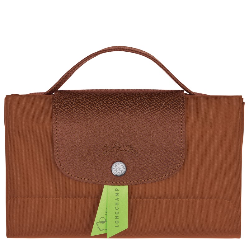 Longchamp Le Pliage Green S Briefcase Cognac | 10654-YPXU