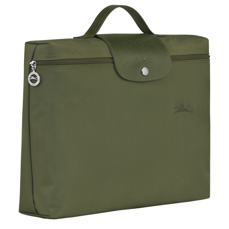 Longchamp Le Pliage Green S Briefcase Forest | 58129-PQZW