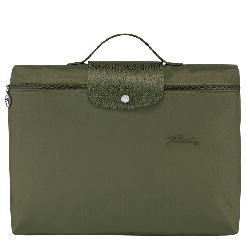 Longchamp Le Pliage Green S Briefcase Forest | 58129-PQZW