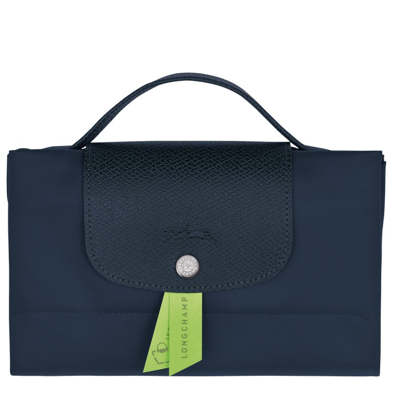 Longchamp Le Pliage Green S Briefcase Lacivert | 15970-DJMX