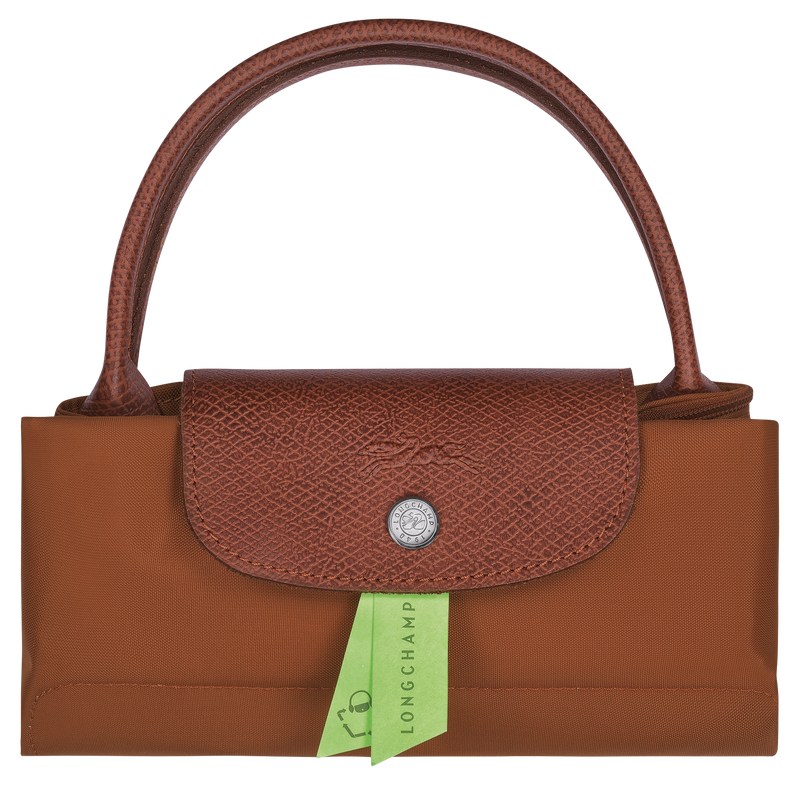 Longchamp Le Pliage Green S Handbag Cognac | 29350-QBAO