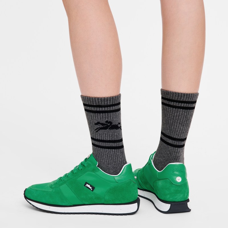 Longchamp Le Pliage Green Sneakers Yeşil | 56849-UQWY