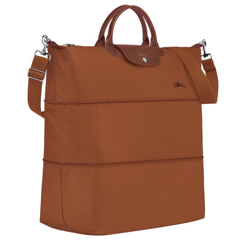 Longchamp Le Pliage Green Travel Bag Expandable Cognac | 72840-PBSG