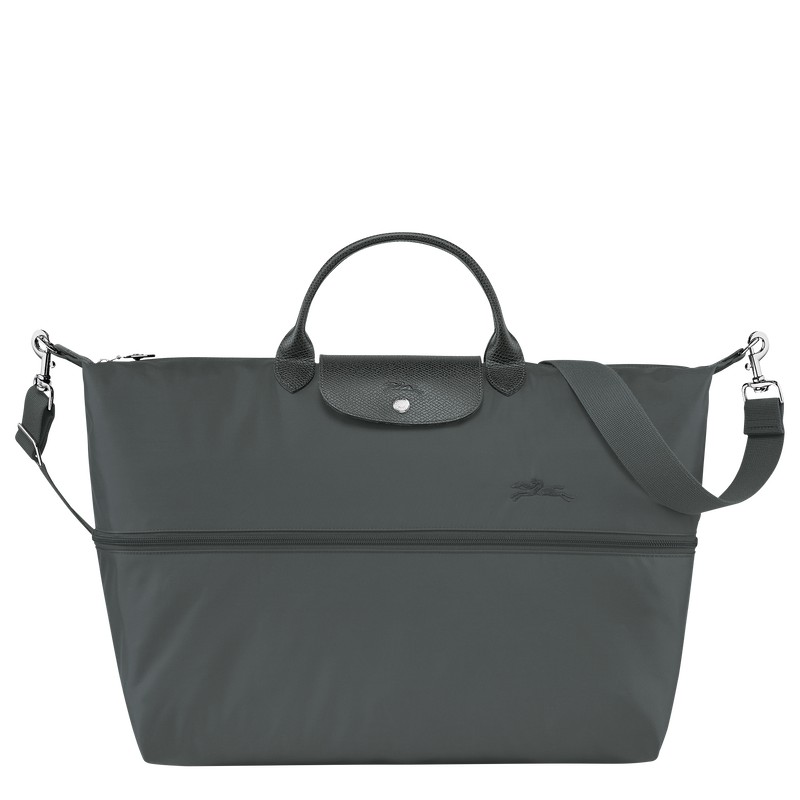 Longchamp Le Pliage Green Travel Bag Expandable Graphite | 45972-NASC