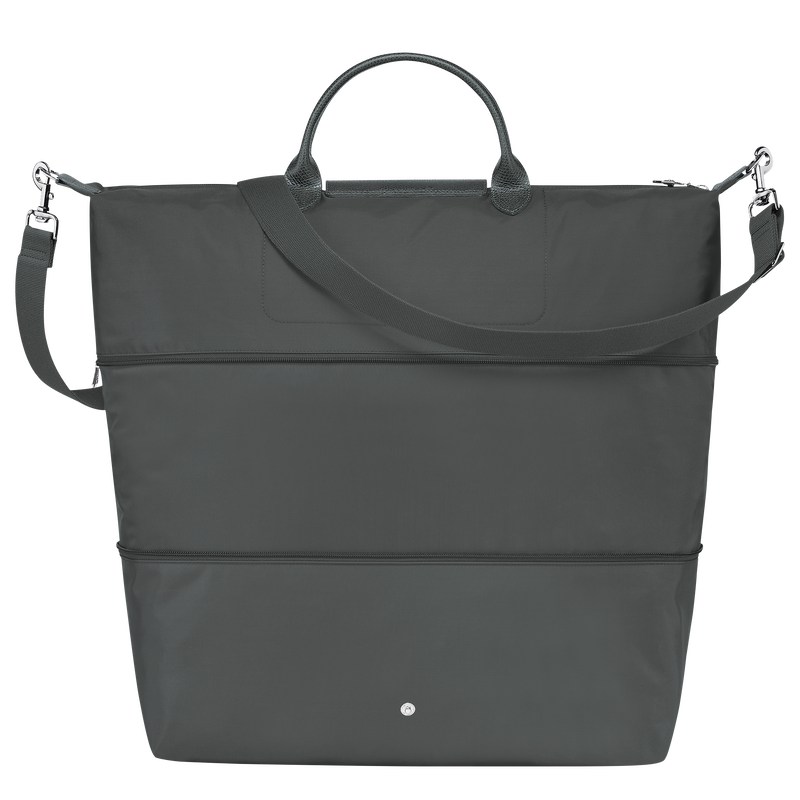 Longchamp Le Pliage Green Travel Bag Expandable Graphite | 96278-BTIU