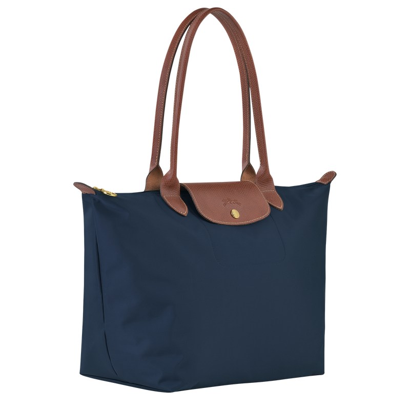 Longchamp Le Pliage Original L Tote Bag Lacivert | 23089-BGTF