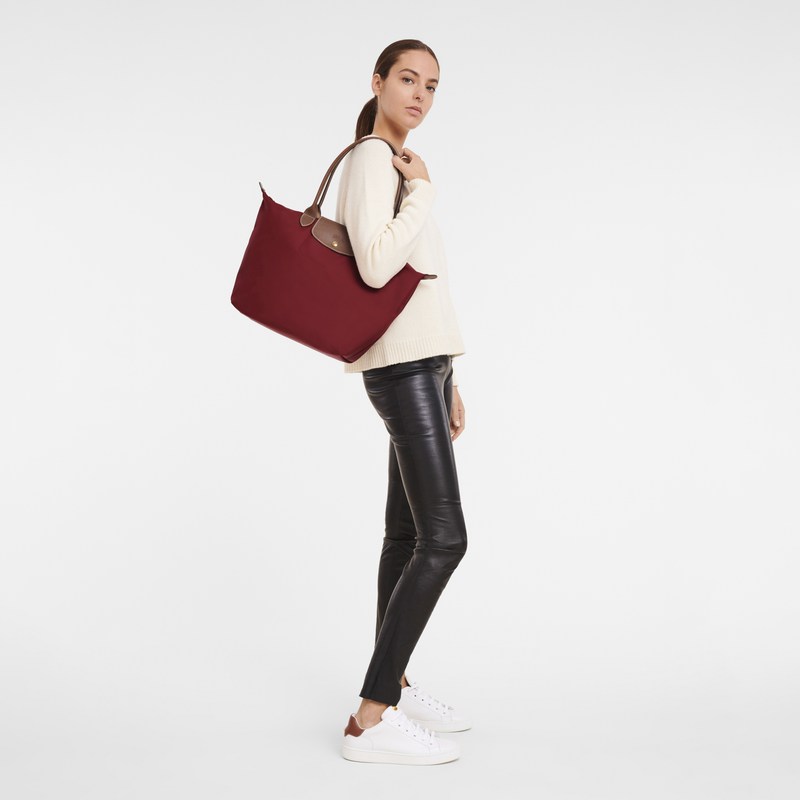 Longchamp Le Pliage Original L Tote Bag Kırmızı | 01946-WJKV