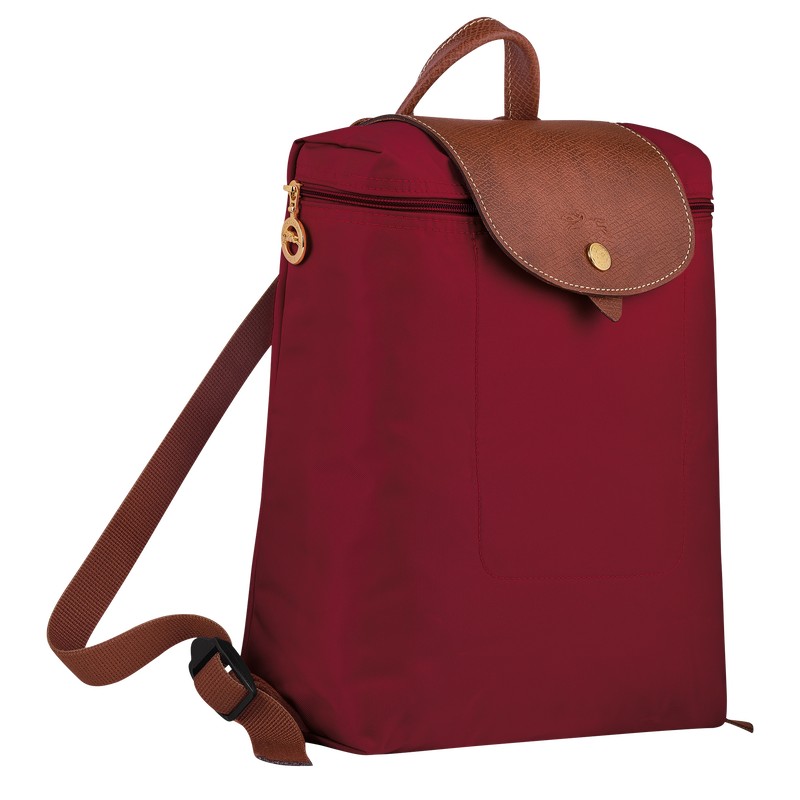 Longchamp Le Pliage Original M Backpack Kırmızı | 09625-IOYJ