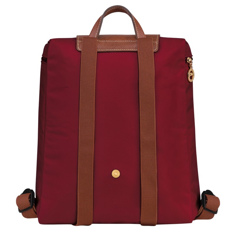 Longchamp Le Pliage Original M Backpack Kırmızı | 09625-IOYJ