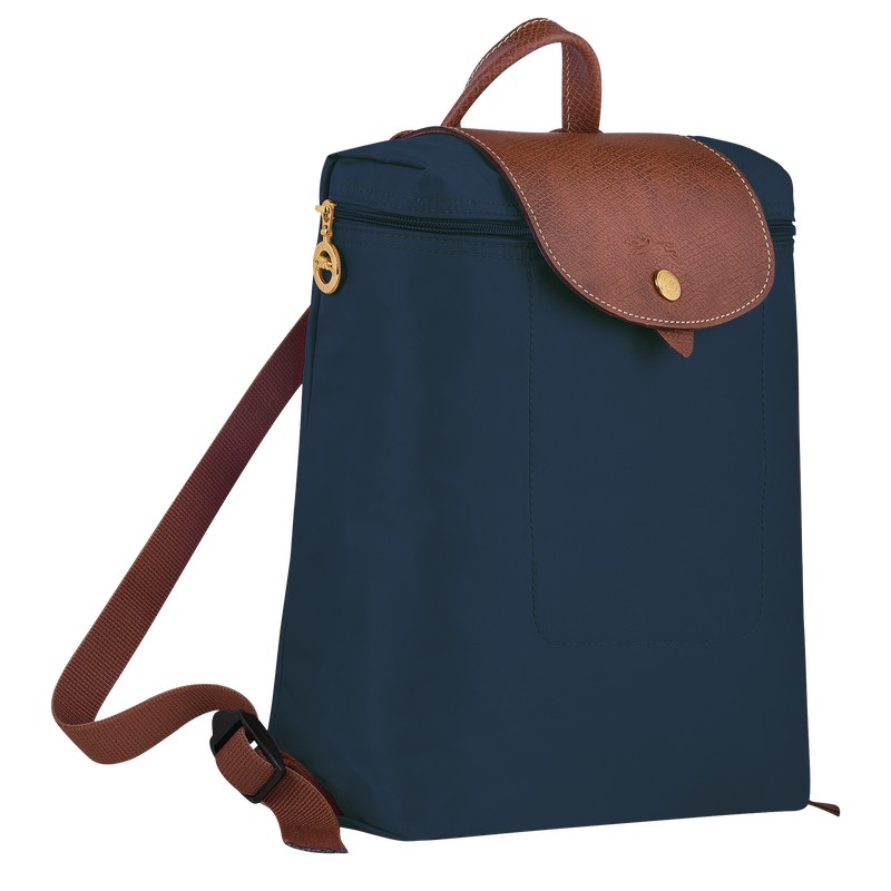 Longchamp Le Pliage Original M Backpack Lacivert | 73460-PLIH