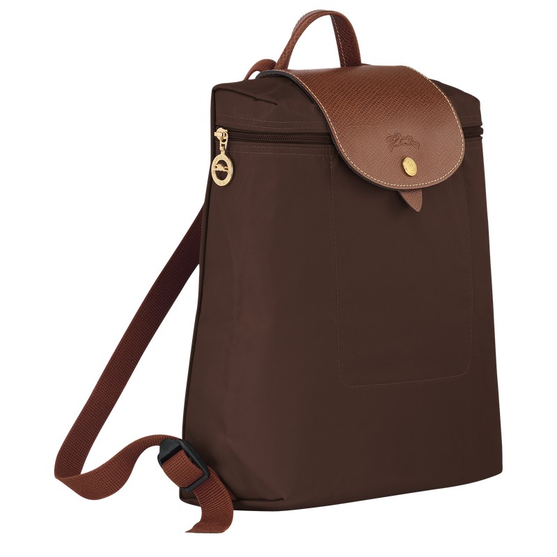 Longchamp Le Pliage Original M Backpack Ebony | 09372-BMXU