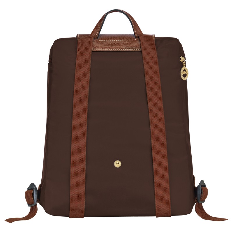 Longchamp Le Pliage Original M Backpack Ebony | 09372-BMXU