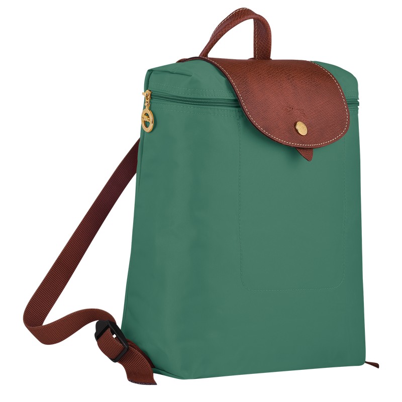 Longchamp Le Pliage Original M Backpack Sage | 46729-LBMC