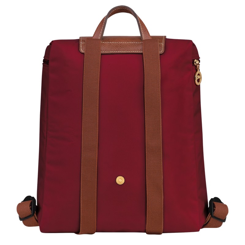 Longchamp Le Pliage Original M Backpack Kırmızı | 19274-KTQA