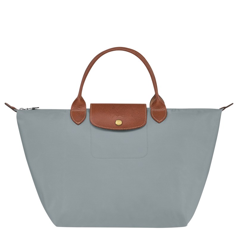 Longchamp Le Pliage Original M Handbag Steel | 80612-KEDY