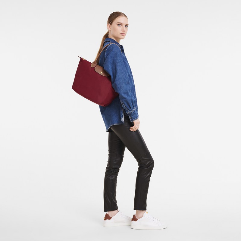 Longchamp Le Pliage Original M Tote Bag Kırmızı | 78532-XPYQ