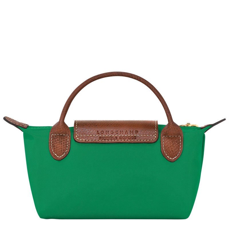 Longchamp Le Pliage Original Pouch With Handle Yeşil | 67801-TUFJ