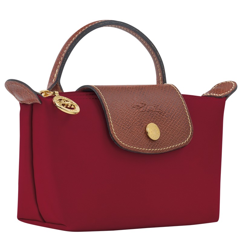 Longchamp Le Pliage Original Pouch With Handle Kırmızı | 23495-XAHC