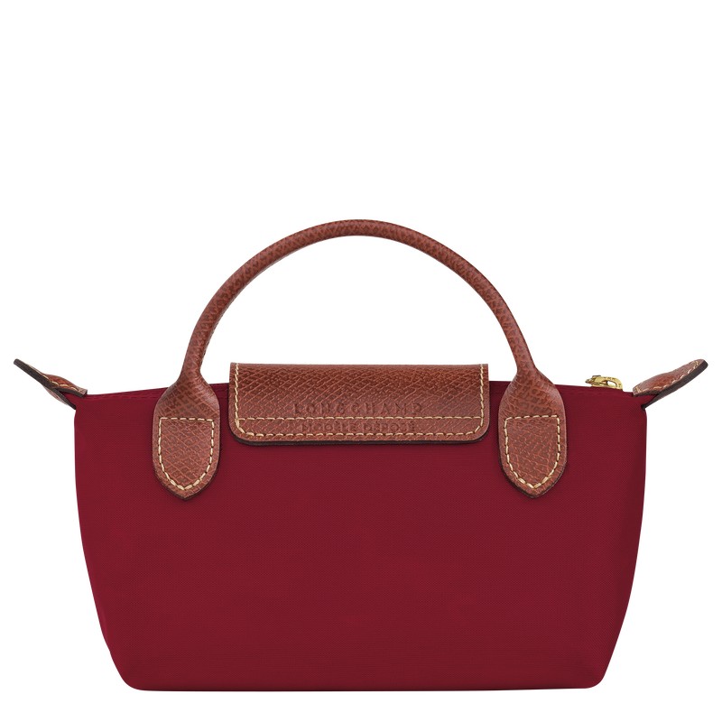 Longchamp Le Pliage Original Pouch With Handle Kırmızı | 23495-XAHC