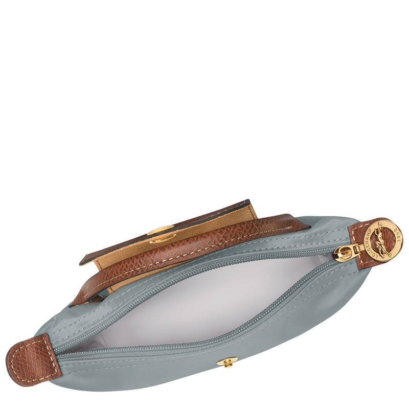 Longchamp Le Pliage Original Pouch With Handle Steel | 93240-BFRT