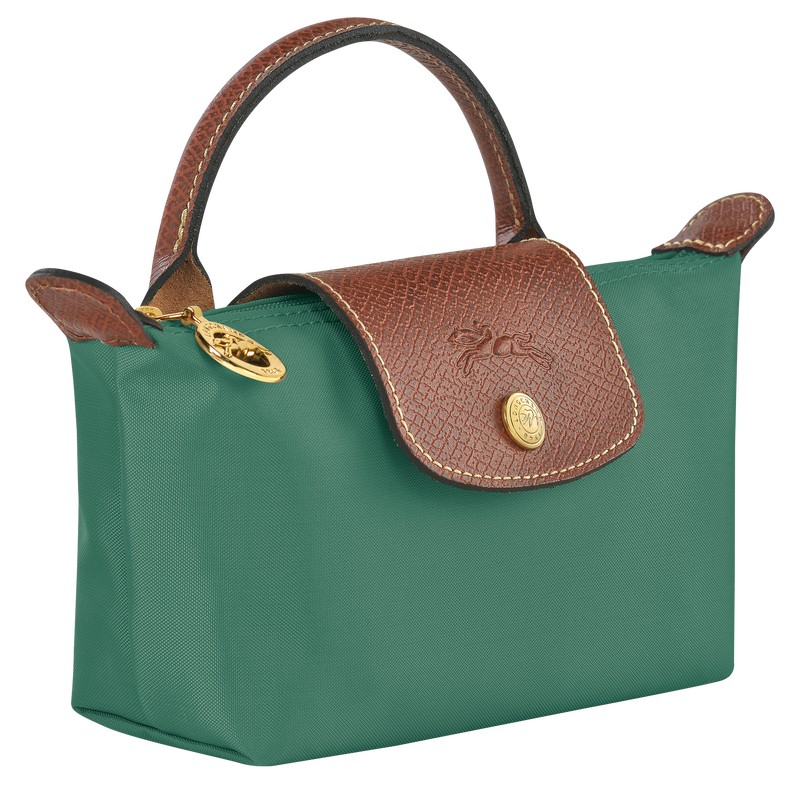 Longchamp Le Pliage Original Pouch With Handle Sage | 24801-STNA