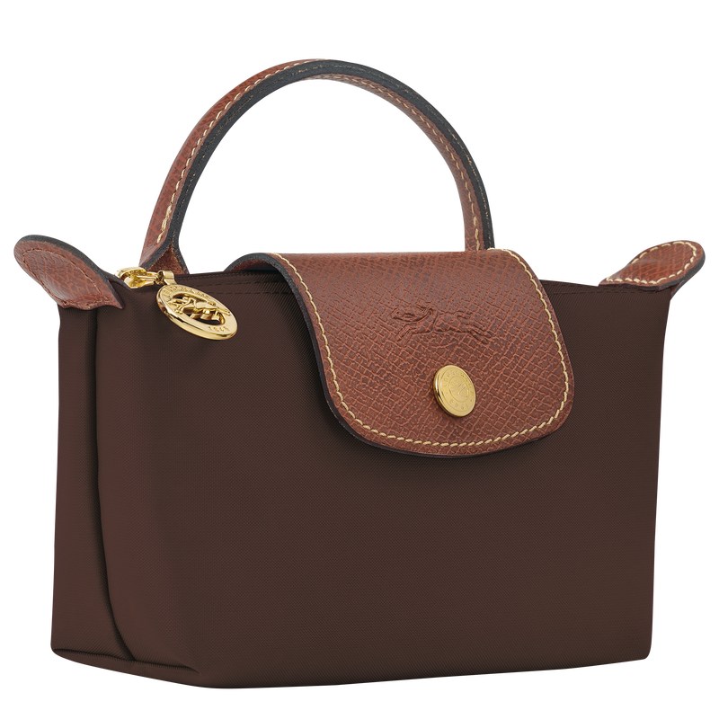 Longchamp Le Pliage Original Pouch With Handle Ebony | 20748-VAYG