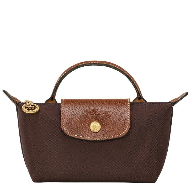 Longchamp Le Pliage Original Pouch With Handle Ebony | 20748-VAYG