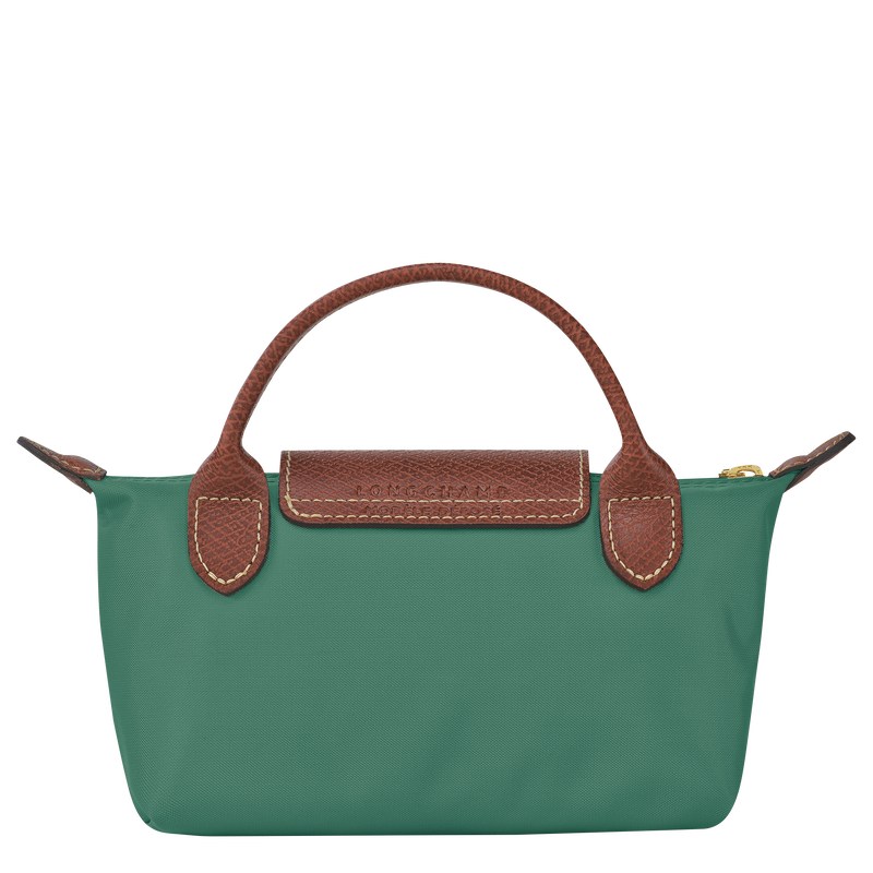 Longchamp Le Pliage Original Pouch With Handle Sage | 61327-AKPI