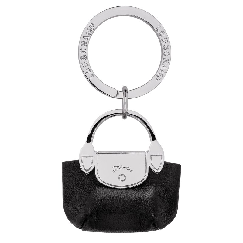 Longchamp Le Pliage Xtra Key Rings Siyah | 64753-HSIP