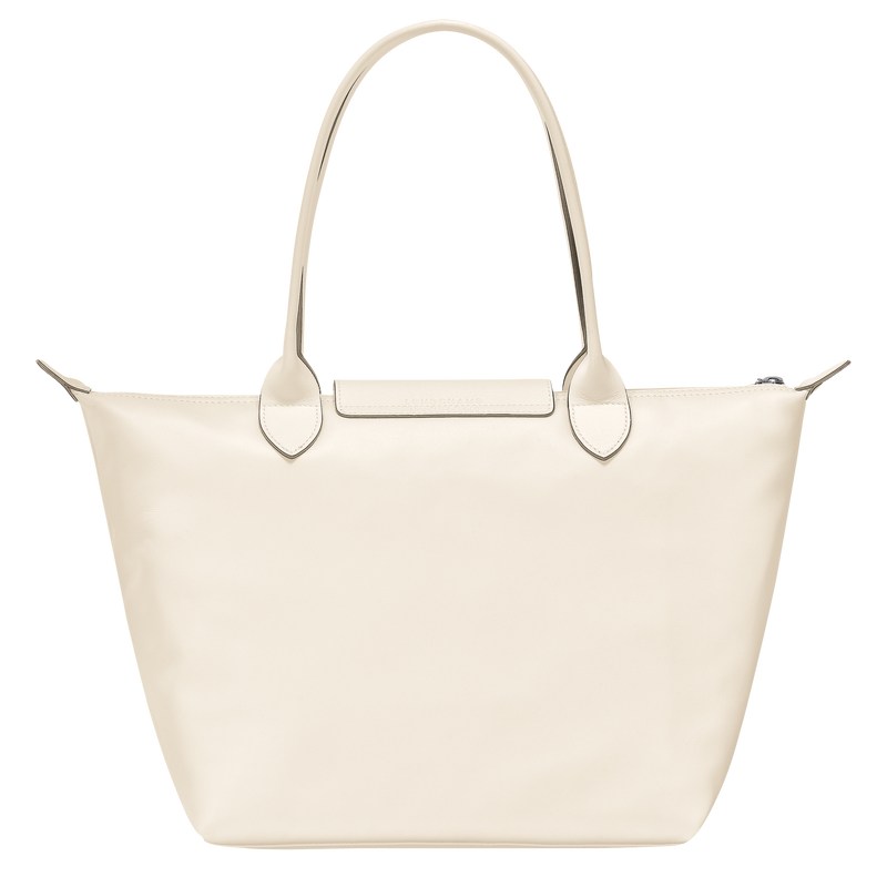 Longchamp Le Pliage Xtra M Tote Bag Ecru | 54396-VLAH