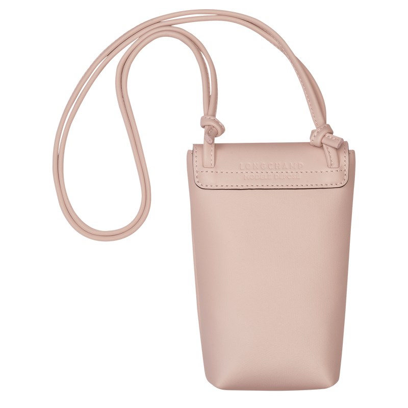 Longchamp Le Pliage Xtra Phone Case With Leather Lace Nude | 30819-UTYL