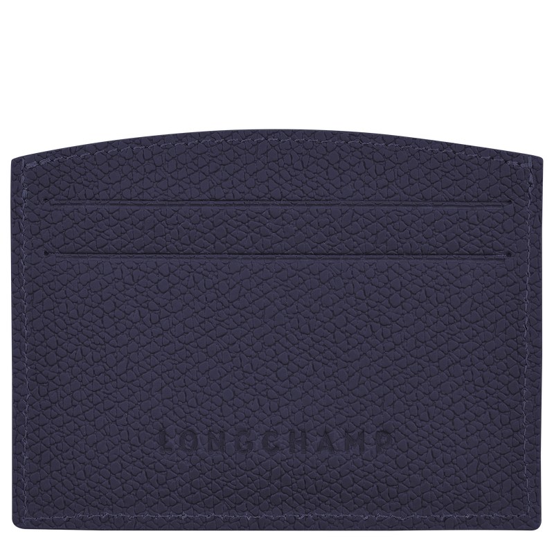 Longchamp Le Roseau Card Holder Bilberry | 40518-QGNH