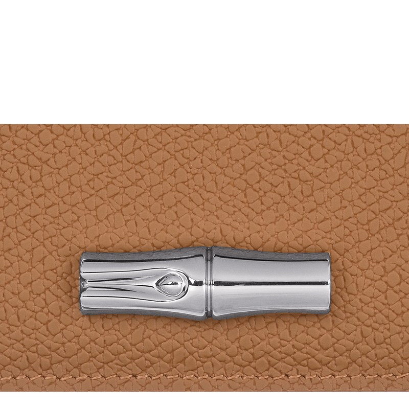 Longchamp Le Roseau Card Holder Natural | 54608-GKXN