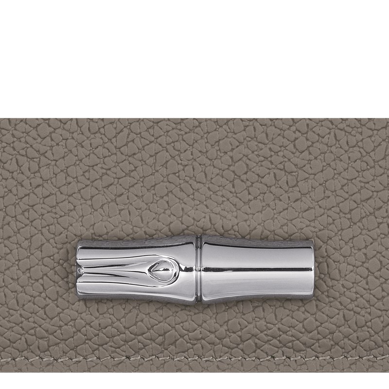 Longchamp Le Roseau Card Holder Turtledove | 37084-ZBLM