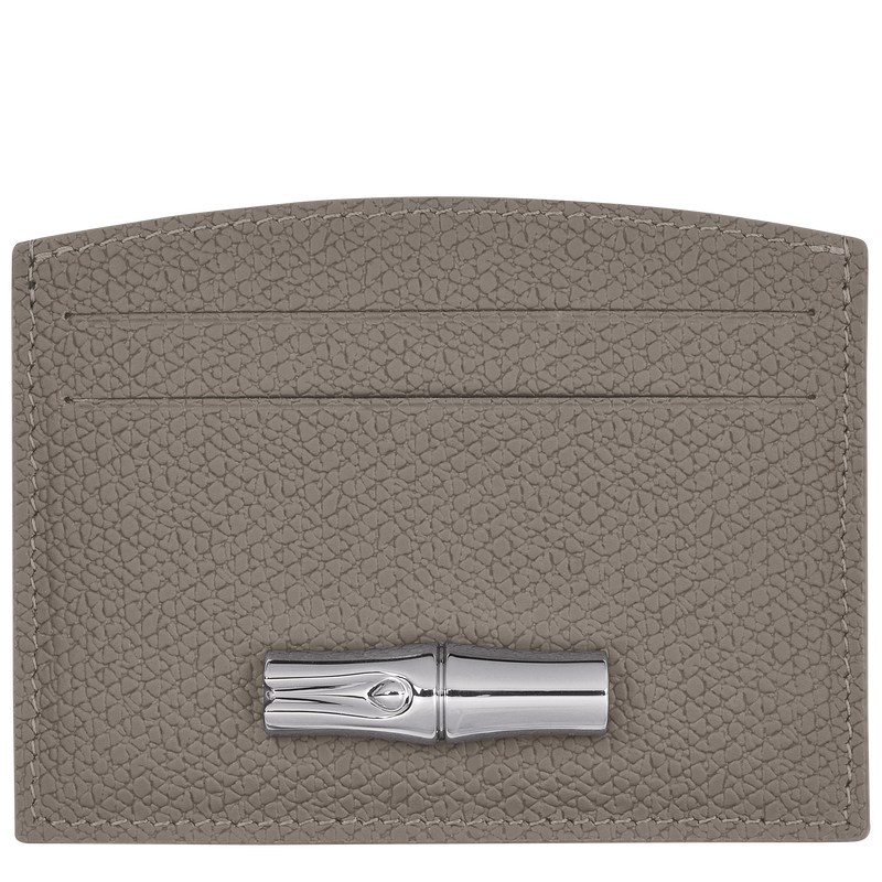 Longchamp Le Roseau Card Holder Turtledove | 37084-ZBLM