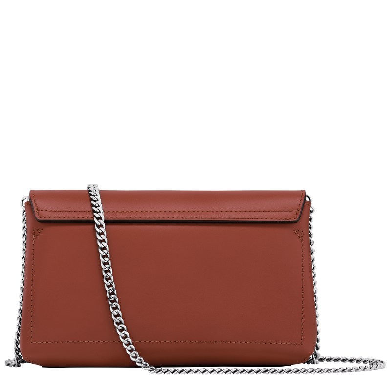 Longchamp Le Roseau Clutch Mahogany | 53724-OTZE