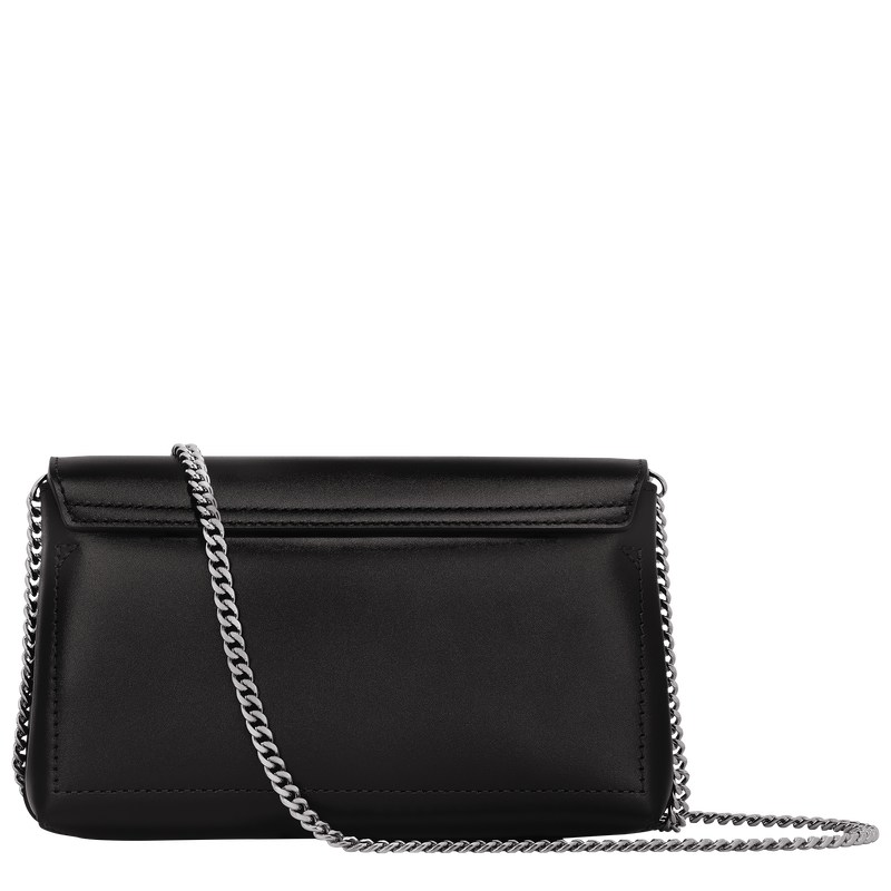 Longchamp Le Roseau Clutch Siyah | 82410-DMWX