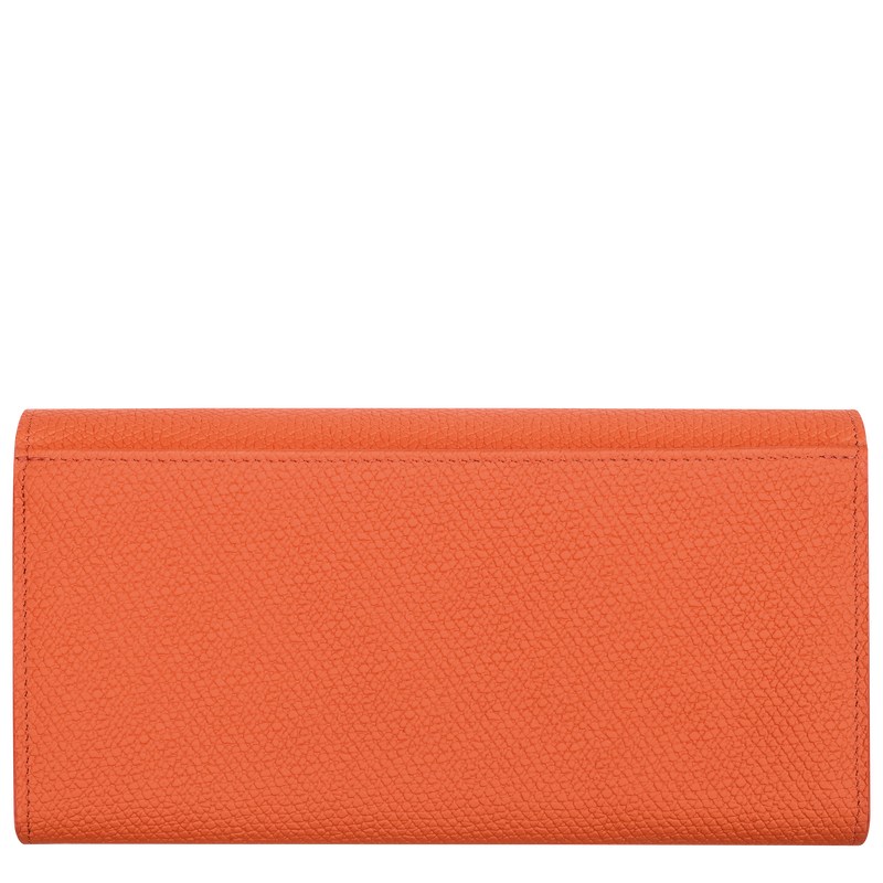 Longchamp Le Roseau Continental Wallet Turuncu | 49750-SWNQ