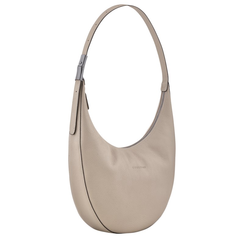 Longchamp Le Roseau Essential L Crossbody Bag Clay | 782-LTASOC