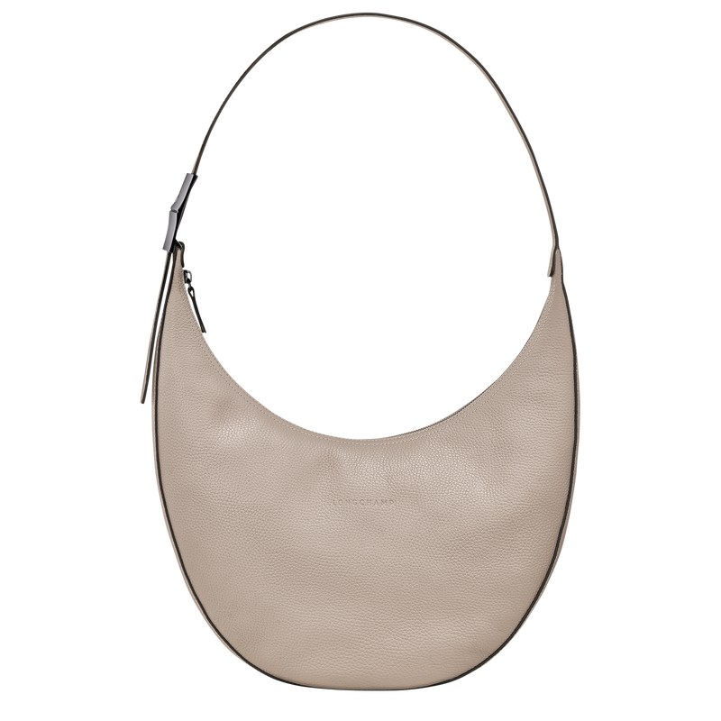 Longchamp Le Roseau Essential L Crossbody Bag Clay | 782-LTASOC