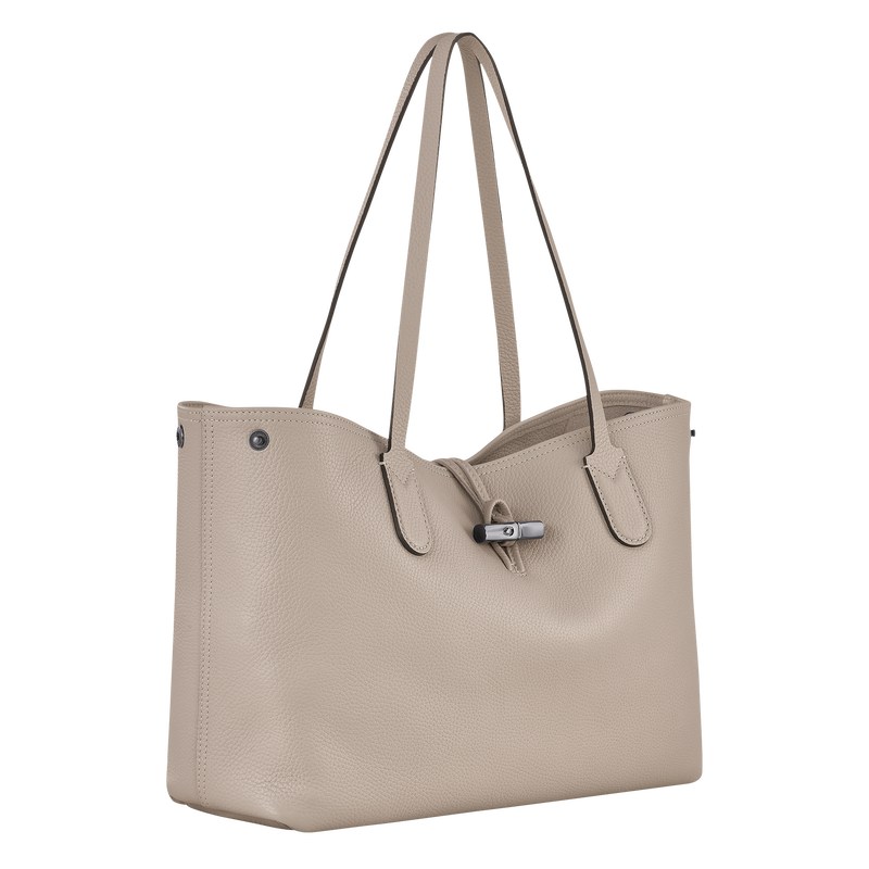 Longchamp Le Roseau Essential L Tote Bag Clay | 491-QIVGWP