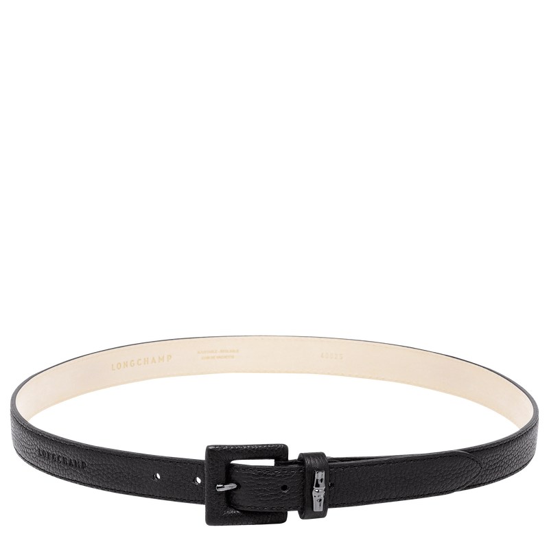 Longchamp Le Roseau Essential Ladies\' Belt Siyah | 90516-RTFH