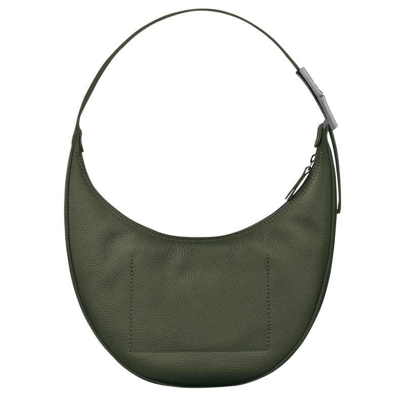 Longchamp Le Roseau Essential M Hobo Bag Haki | 57284-VXSK