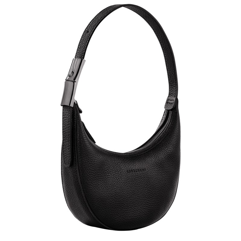 Longchamp Le Roseau Essential S Hobo Bag Siyah | 74321-CZWY